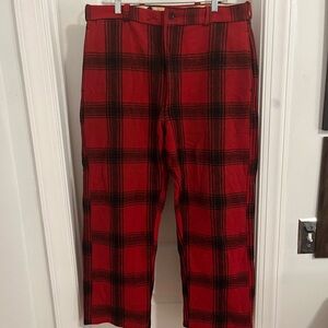 Vintage 1940s–50s Red‎ Wool Hunting Pants